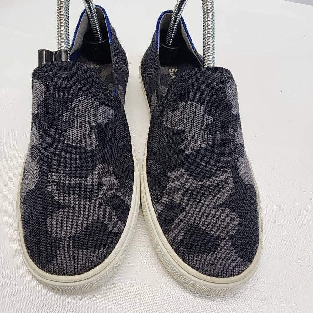 Rothy's The Sneaker in Gray Camo Slip On Flats Shoes Womens Size 8 - Picture 7 of 15